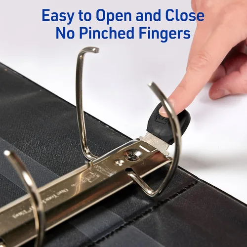 Vista 3 de Avery Carpeta antiadherente resistente, referencia EZD, 3 pulgadas, azul marino (79803)