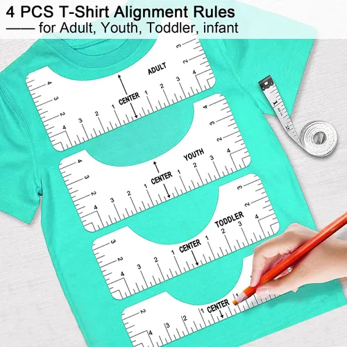 Vista 6 de Paquete de 32 herramientas de deshierbe de vinilo con kit de regla de alineación de camisetas, herramientas de deshierbe para vinilo, kit