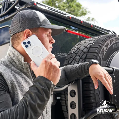 Vista 7 de Pelican Ranger Series - Funda para iPhone 15 Pro Max de 6.7" [Compatible con MagSafe] [Anti-Amarilleo] Funda magnética con tecnología anti-arañazos