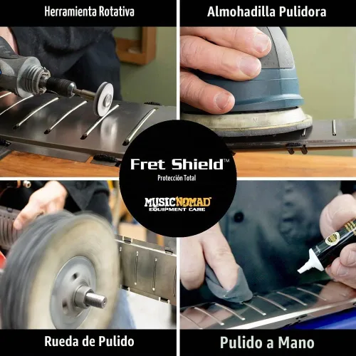 Vista 6 de MusicNomad Fret Shield™ - Herramienta de protección de protector de diapasón total para pulir trastes en básculas de trastes de guitarra de 24.75