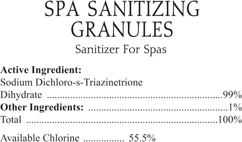 Vista 4 de SpaChoice Gránulos desinfectantes de spa prémium de 2 libras, gránulos de cloro para bañera de hidromasaje, fabricados en Estados Unidos