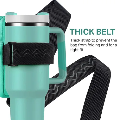 Vista 5 de Bolsa para botella de agua para Stanley Quencher Adventure de 40 onzas, accesorios para vasos Stanley, bolsa para vasos, Stanley IceFlow de 30