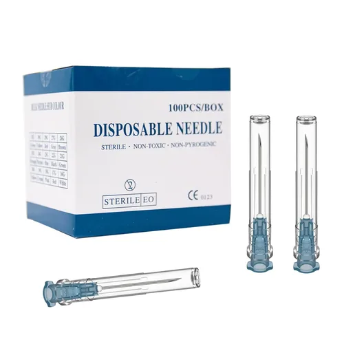 Vista 7 de Aguja de calibre 18 de 1 pulgada (paquete de 100), agujas de accesorios industriales Luer Lock, envueltas individualmente