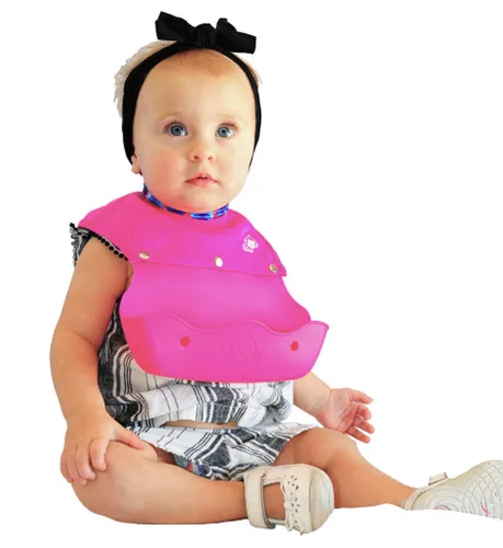 Vista 9 de Philip Bib - Babero impermeable 2 en 1 con recogedor de migas de silicona, cobertura completa, cuello alto y protección de hombros, diseño