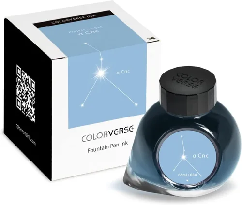 Colorverse Blue Fountain Pen Ink Bottle | α CNC | 65ml | Dye-Based | Project Series