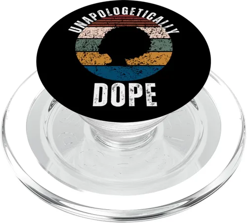 Unapologetically Dope Black Pride Melanin African American PopSockets MagSafe PopGrip for iPhone