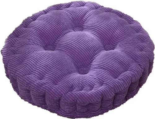 Vista 6 de Cojines redondos cómodos para silla de 15 pulgadas de profundidad. Cojín suave para asiento de oficina