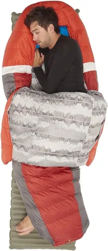 Vista 5 de Sierra Designs Backcountry Bed - Saco de dormir de 20 grados con relleno Dridown de 650 - Saco de dormir ligero sin cremallera para acampar