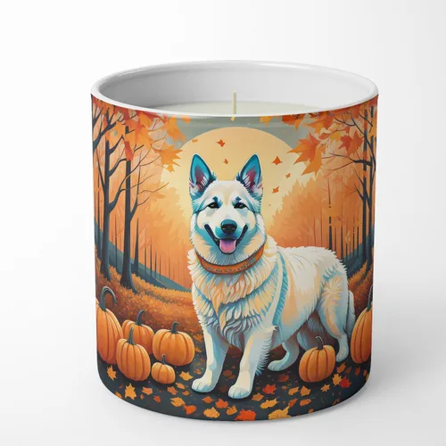 Vista 7 de Caroline's Treasures DAC1001CDL Affenpinscher Fall Decorative Soy Candle Nature Soy Wax Essential Oil Home Decor Ideal for Bedroom Kitchen Bath