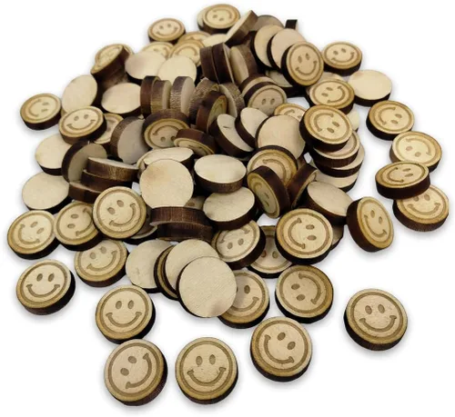 Vista 5 de Confeti – Madera grabada – Decoración rústica de madera para boda, decoración de mesa de fiesta (comer, beber y casarse)