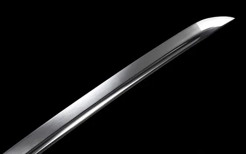 Vista 9 de Hecho a mano 40 ''negro Katana 1095 acero cuero Saya japonés samurai espada