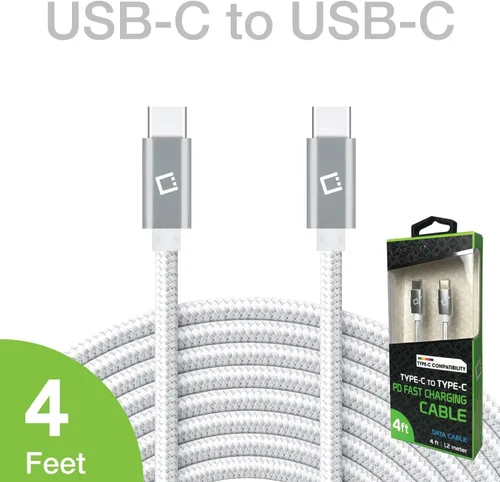 Vista 4 de Dual USB-C/PD 60W Fast Charging Cord Compatible with Xiaomi 12S Ultra Plus 5Gbps Data Transfer for Power Delivery Hi Capacity Charging (Black)
