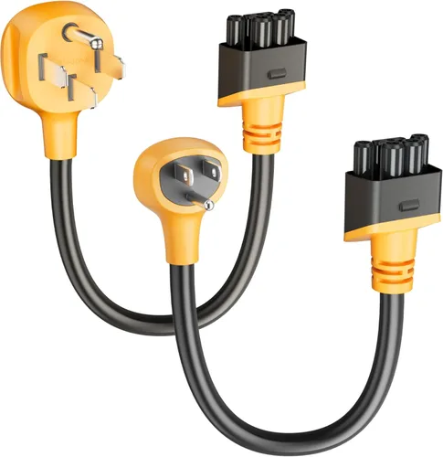 Adaptador NEMA 14-50 y NEMA 5-15 para cargador móvil Tesla Gen 2, generador doméstico 5-15P y generador RV 14-50P, adaptador inteligente Gen II