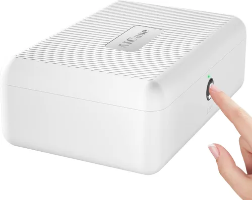 Vista 13 de AICase - Caja fuerte para pistolas, caja de seguridad de acceso rápido para múltiples pistolas con cerradura biométrica de huellas dactilares/código