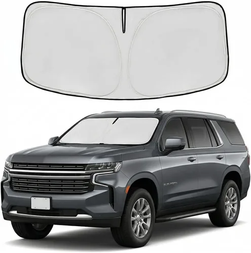 Vista 82 de Parasol para parabrisas Rivian R1S 2022-2024 2025, parasol para ventana frontal, ajuste personalizado, accesorios R1S, visera solar, pantalla