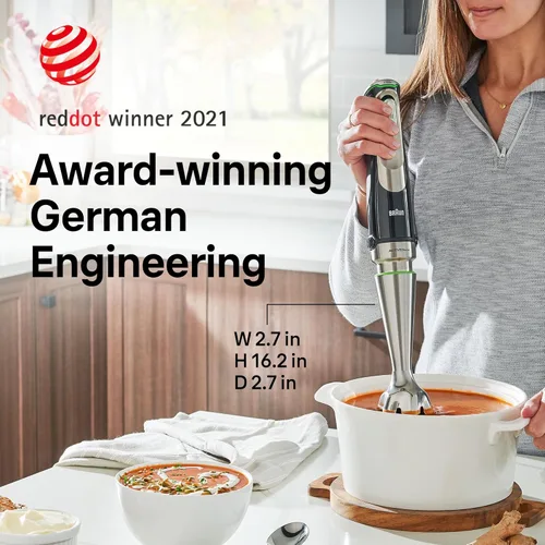 Vista 6 de Braun Batidora de mano MQ9187XL MultiQuick 9 con tecnología Imode