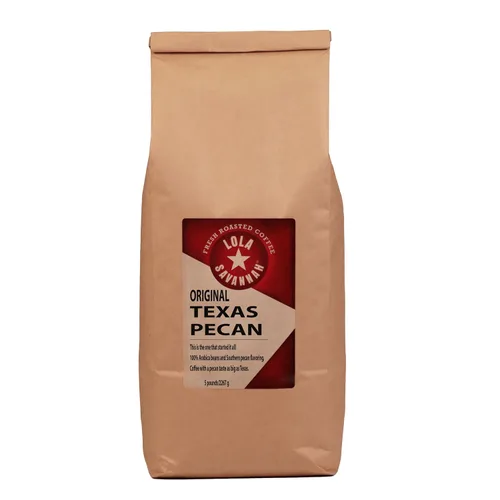 Vista 40 de Lola Savannah Café con cafeína en grano entero Almond Bliss, 2 libras