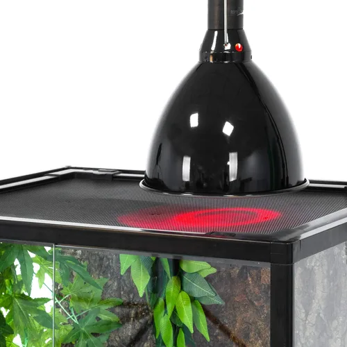 Vista 6 de REPTI ZOO Lámpara de reptil de 8.5 pulgadas 200 W, base E26 2 en 1 con enchufe de cerámica extraíble con interruptor de palanca de encendido