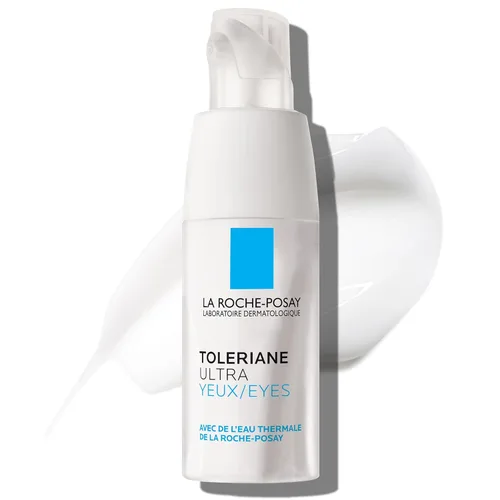 La Roche-Posay Toleriane Dermallergo Crema para los Ojos Hidratante Reparadora Calmante, Calma y Reconforta la Piel Sensible, Probada contra
