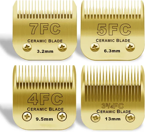 Vista 39 de Cuchillas desmontables para cortapelos de mascotas/perros, compatibles con Andis tamaño 4FC, longitud de corte 3/8" (9.5mm), la mayoría
