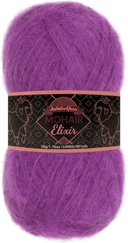 Vista 99 de JubileeYarn Mohair Elixir Yarn - 50g/Skein Baby Wool Blend - Cosmopolitan - 1 Skein