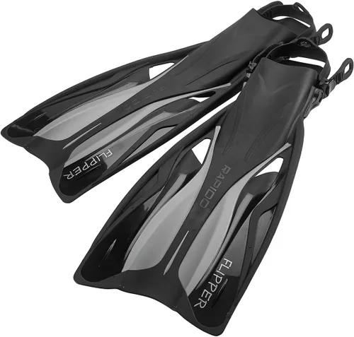 Vista 7 de Rapido Boutique Collection - Aleta de esnórquel ajustable con bolsa de transporte para equipo de esnórquel, fácil de empacar y viajar, aletas