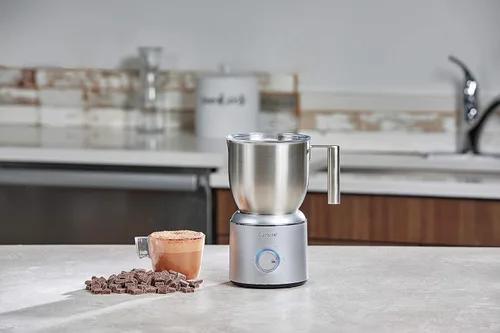 Vista 6 de Capresso Froth Select - Espumador automático de leche y máquina de chocolate caliente, acero inoxidable 209.05, plata, 20 onzas