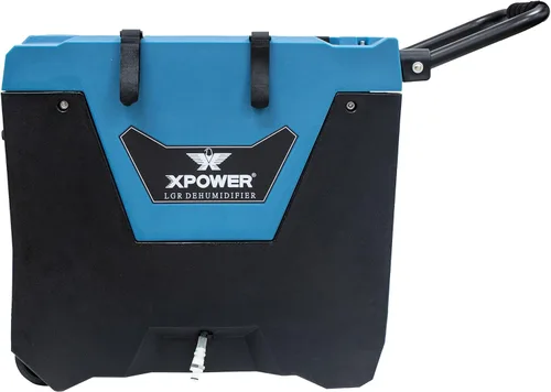 Vista 3 de XPOWER XD-85L2 - Deshumidificador comercial LGR de 145 pintas con bomba de purga automática, manguera de drenaje, mango y ruedas para restauración