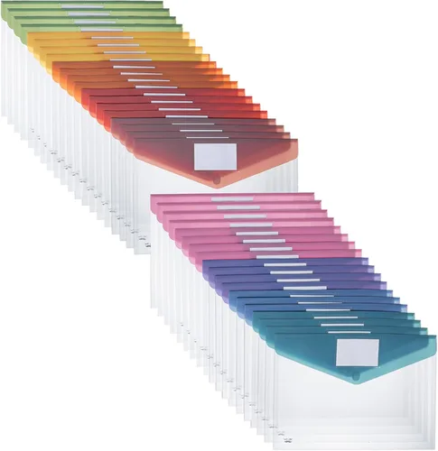 Vista 12 de Mr. Pen - Sobres de plástico transparente, paquete de 10, tamaño A4, tamaño carta, coloridas carpetas transparentes para documentos, sobres