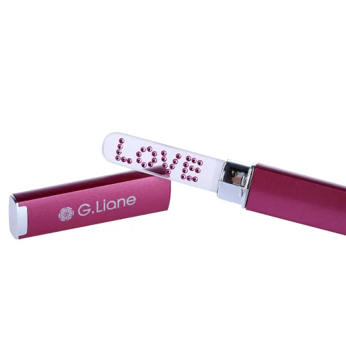 Vista 11 de Limas de cristal G. Liane para uñas - Lima doble cara de cristal grabada con estuche