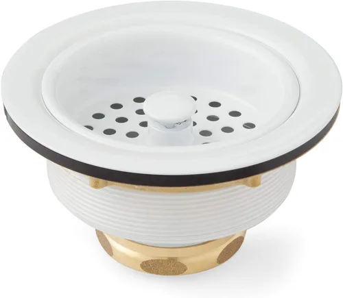 Vista 18 de Signature Hardware 482758 Colador de cesta de 4-1/2" con cordal - Latón envejecido