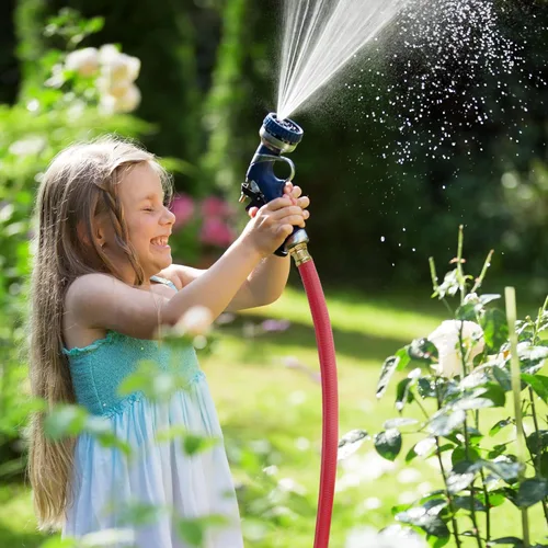 Vista 6 de Solution4Patio - Manguera de jardín corta de 5/8 pulgadas x 10 pies, sin torceduras, sin fugas, accesorios macho/hembra, tubo de agua resistente