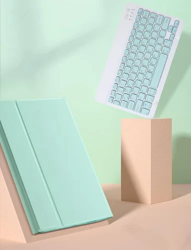 Vista 5 de Teclado de color para teclado Fire HD 10 y Fire HD 10 Plus (versión de 11ª generación 2021), funda de teclado con Bluetooth extraíble (Negro)