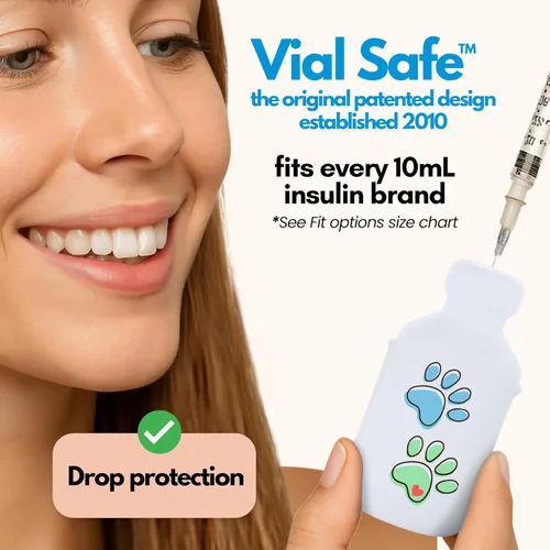 Vista 3 de VIAL SAFE La funda protectora de botella de insulina más confiable para diabetes Nunca arriesgarás a romper tu vial de insulina, funda protectora