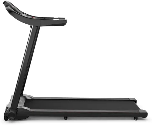 Vista 8 de Caminadora eléctrica plegable con pantalla LED HD y altavoz de control de aplicación, color negro