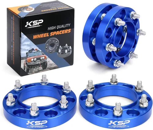 KSP 25mm（1"） Tacoma Wheel Spacers 6x5.5 Bolt Pattern, 6x139.7 to 6x139.7 Hubcentric Spacers Compatible with Toyota 4Runner Fj Cruiser Tundra 6 Lug