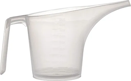 Vista 2 de Fox Run Taza medidora Easy Pour con boquilla de embudo, 3.5, plástico transparente