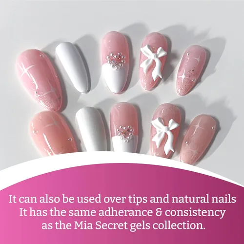 Vista 2 de Mia Secret Bio Builder Gel - 0.5 fl oz. (Rosa Perfecto)