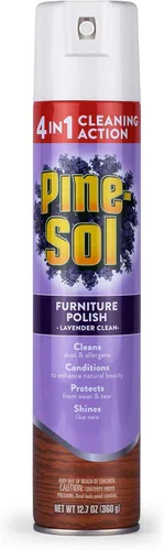 Vista 7 de Pine-Sol Pulidor de muebles Pulidor en aerosol para muebles de madera Pulidor de madera para tus muebles te da una limpieza potente en la que