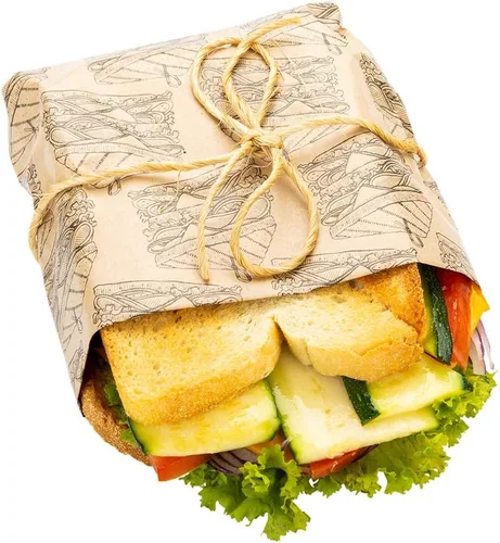Vista 13 de Restaurantware Hojas de pastelería de 12 x 12 pulgadas, 500 papeles de regalo duraderos para sándwiches, papel kraft resistente a la grasa