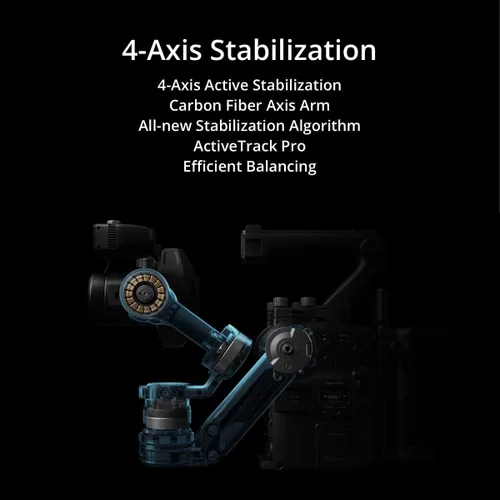 Vista 3 de DJI Ronin 4D-6K, estabilización de 4 ejes a par con una plataforma, diseño modular altamente integrado, cámara cardán de marco completo, grabación