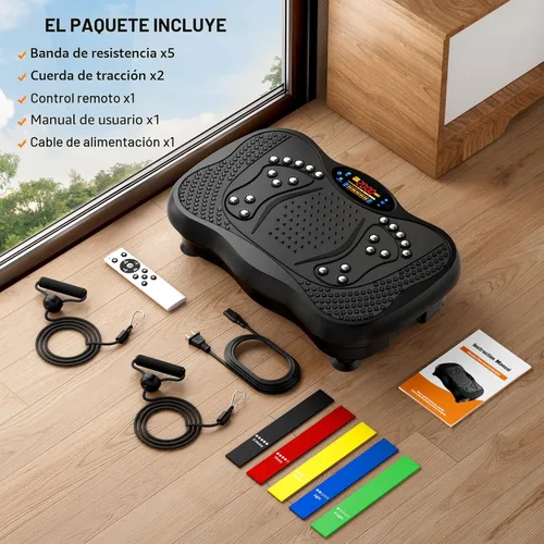 Vista 8 de Vibration Plate Exercise Machine, 130 Levels Full Body Workout Vibrating Plate for Lymphatic Drainage Weight Loss, 450 Lbs Capacity Shake Platform