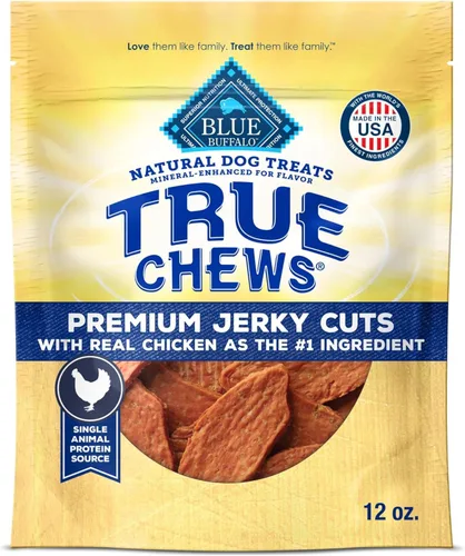 Vista 16 de Blue Buffalo True Chews Premium Jerky Cuts - Golosinas para perros, fabricadas en los Estados Unidos con ingredientes naturales, carne de res, bolsa