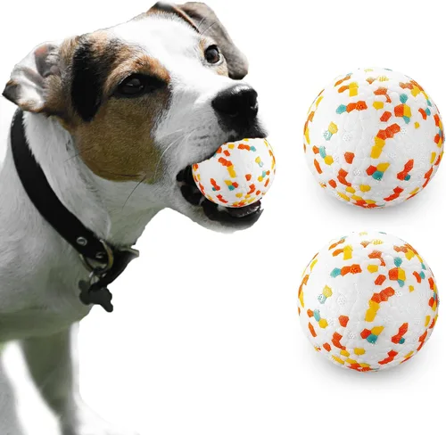 Vista 33 de Bolas para Perros, Bola de Juguete Indestructible para Perros Masticadores Agresivos, Bola Interactiva Duradera de Alta Elasticidad para Entrenar