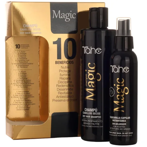 Vista 2 de Tahe Magic Pack - Champú para cabello seco 10.1 fl oz y mascarilla instantánea 4.2 fl oz - Para el cuidado del cabello seco