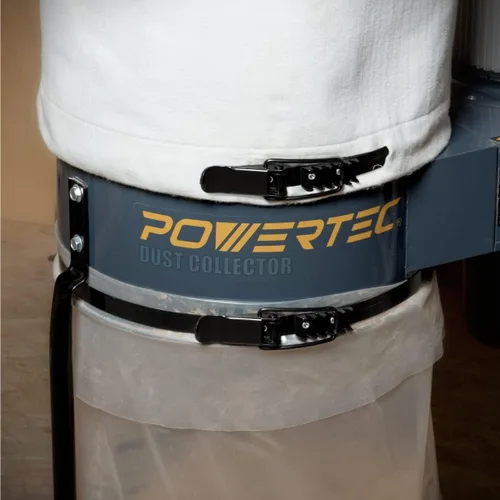 Vista 6 de POWERTEC Abrazadera de banda 71734V de 14-1/2 pulgadas para colector de polvo, se adapta a Delta, JET, Grizzly, Shop Fox, Harbor Freight y POWERTEC
