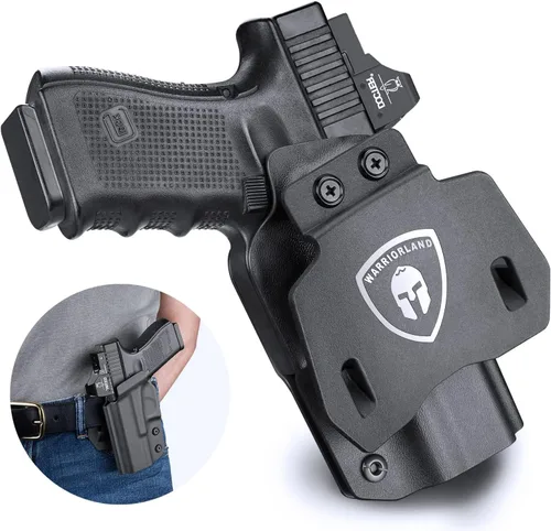 Vista 18 de WARRIORLAND Funda OWB Kydex con corte óptico, ajuste seleccionado para Glock 17/19/19X/43/43X MOS, sin riel 1911, Hellcat/Hellcat Pro, Taurus