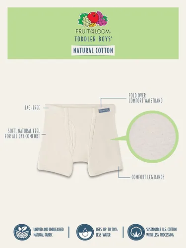 Vista 2 de Fruit of the Loom - Calzoncillos tipo bóxer de algodón para niño