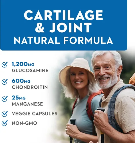 Vista 3 de Vitaminerals® 128 Glucosamina Joint Support Complejo Glucosamina-Condroitina Veggie Caps (90 unidades)