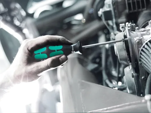 Vista 7 de Wera 05008006001 Kraftform Plus 335 Destornillador ranurado, cabeza de 2mm, longitud de hoja de 2-3/8